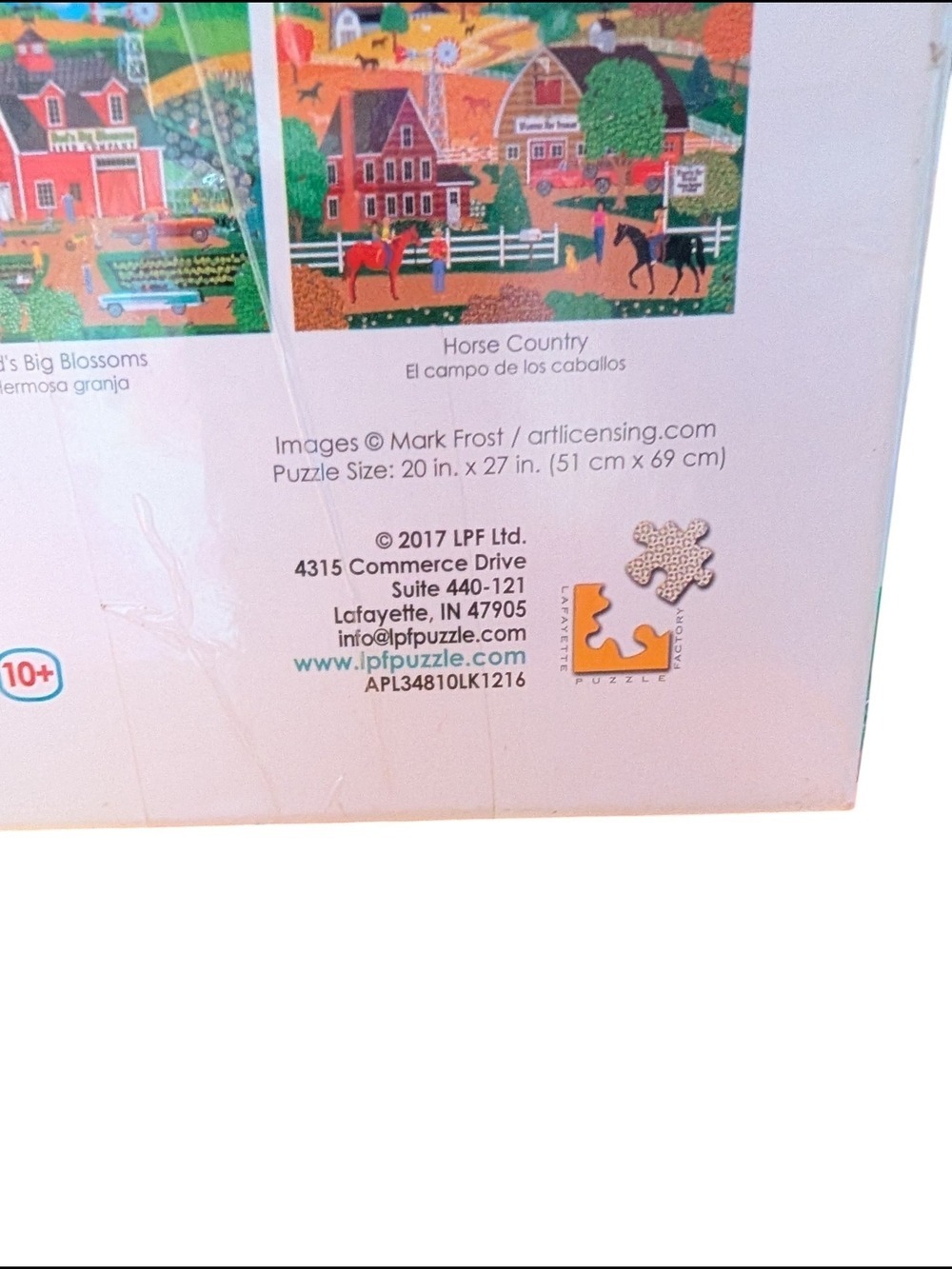 1000-Piece Puzzle — Bright Multi-Color Farm Scene - Picture 2 of 2